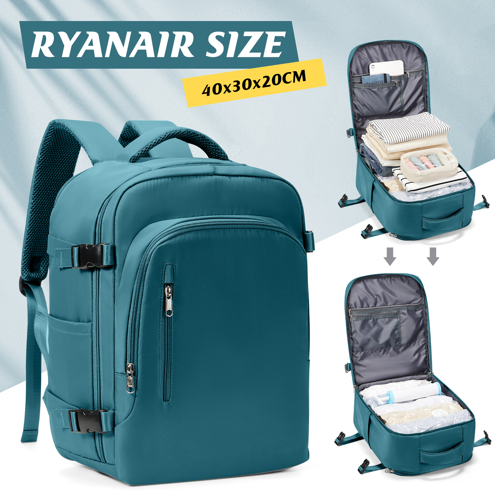 Women Hand Bags For Office - Ryanair Hand Luggage 40x30x20 Travel Backpack
