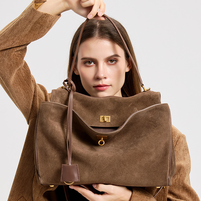 Women Hand Bags For Office - Ladies' large capacity genuine leather bag