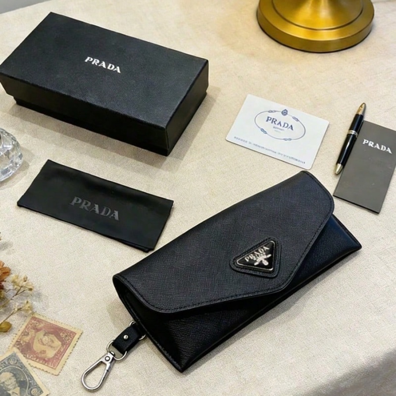 Prada Black Leather Eyeglass C - Women Bags Prada 리뷰 및 가격