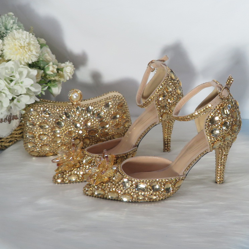 2021New  Golden crystal Bridal - Women Bags For Party 리뷰 및 가격