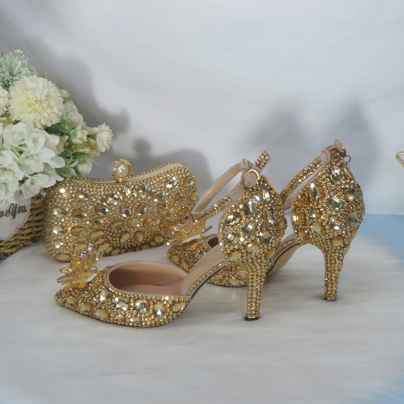 2021New  Golden crystal Bridal - Women Bags For Party 리뷰 및 가격