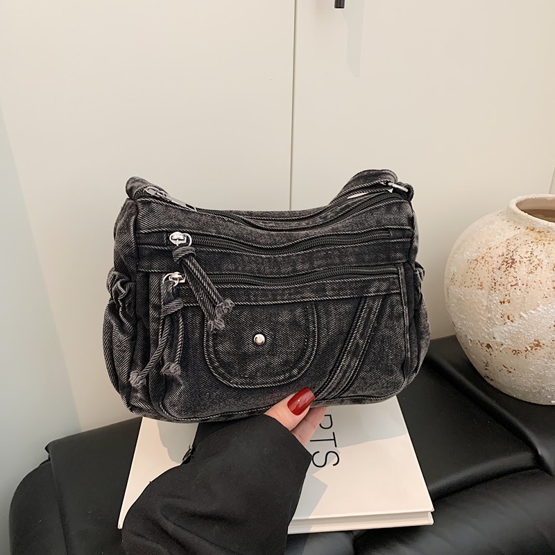 Street Style Retro Blue Denim  - Women'S Kipling Bags 리뷰 및 가격