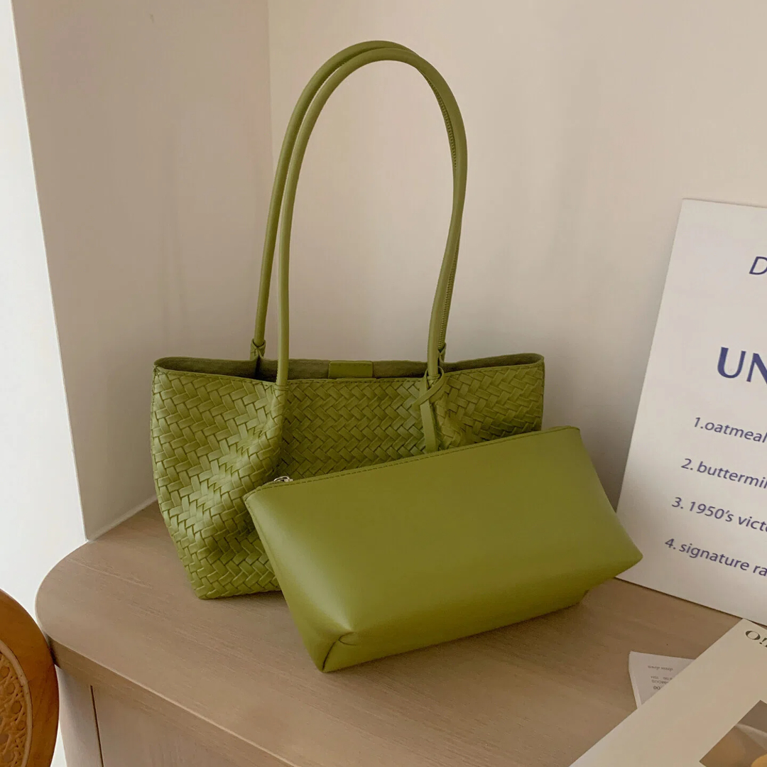 2Pcs/Set Woven Tote Bag for Wo - Women Hand Bags For Office 리뷰 및 가격