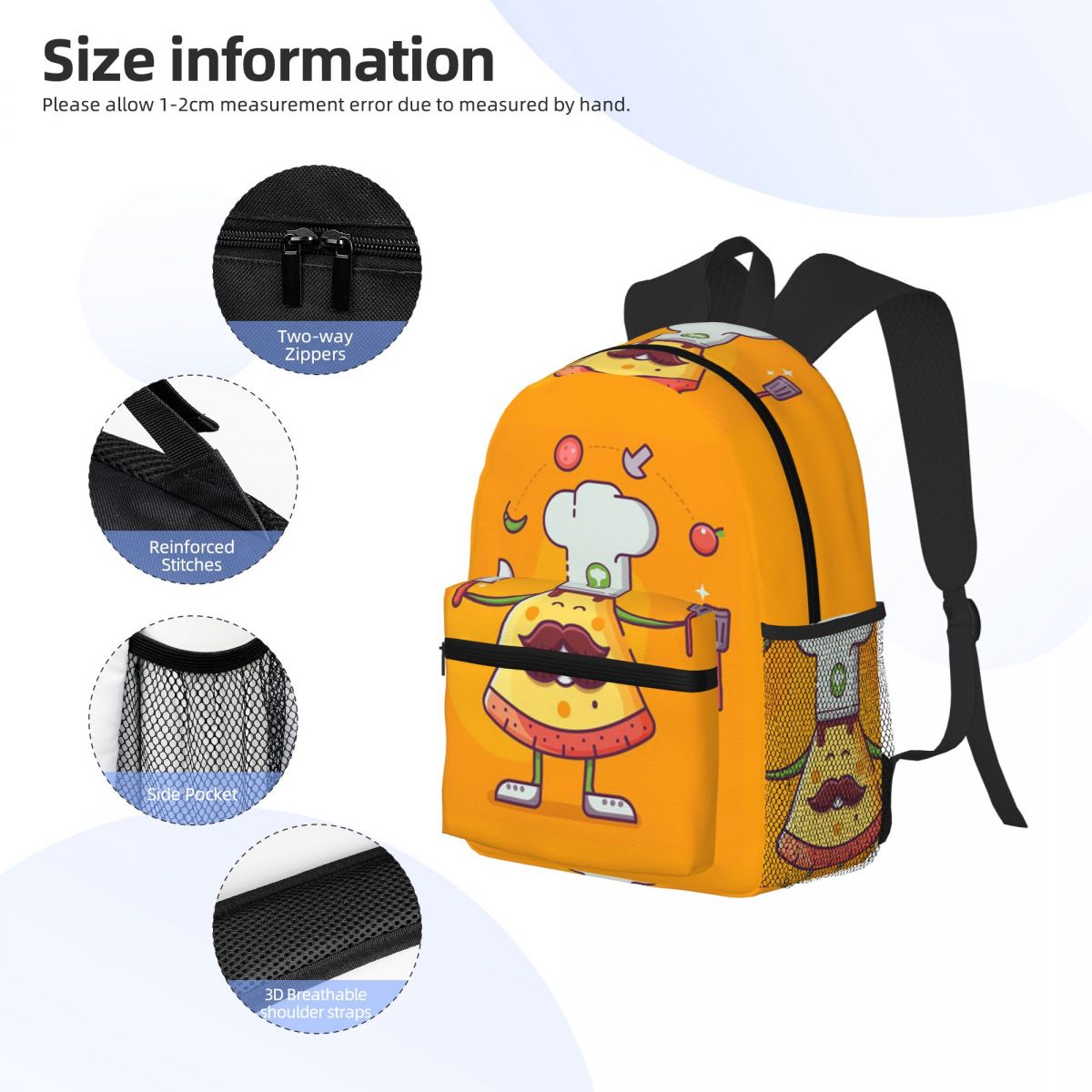 Funny Best Pizza Cartoon Stude - Women'S Best Bags For Travel 리뷰 및 가격