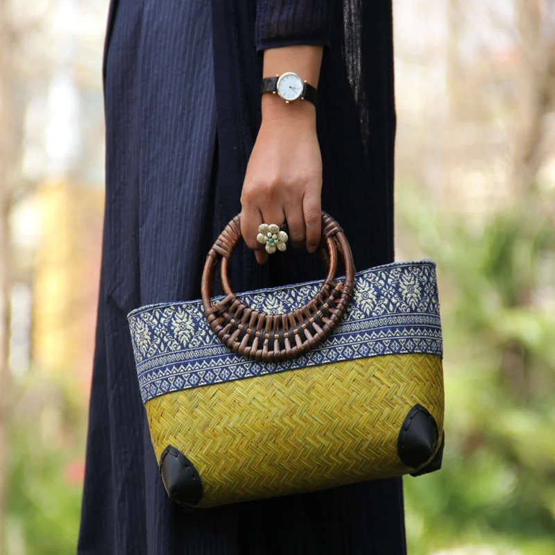 Retro Japanese Handmade Bamboo - Women Bags Vietnam 리뷰 및 가격