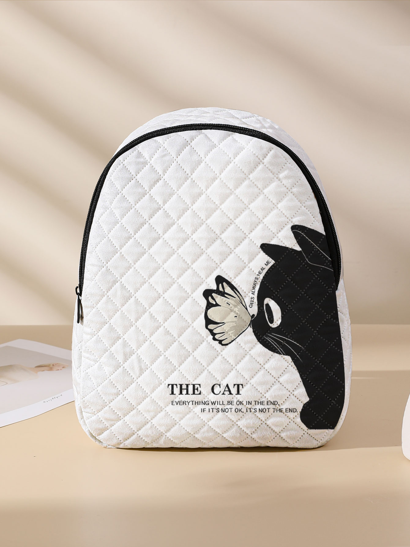 Black Cat Butterfly Print Quil - Women'S Bags Going Out 리뷰 및 가격