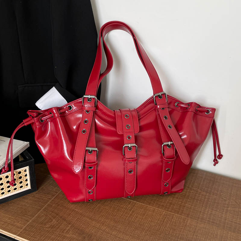 Y2K Gothic Rivet Adjustable St - Women Hand Bags Sale 리뷰 및 가격
