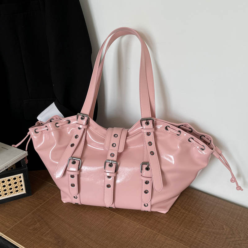 Y2K Gothic Rivet Adjustable St - Women Hand Bags Sale 리뷰 및 가격