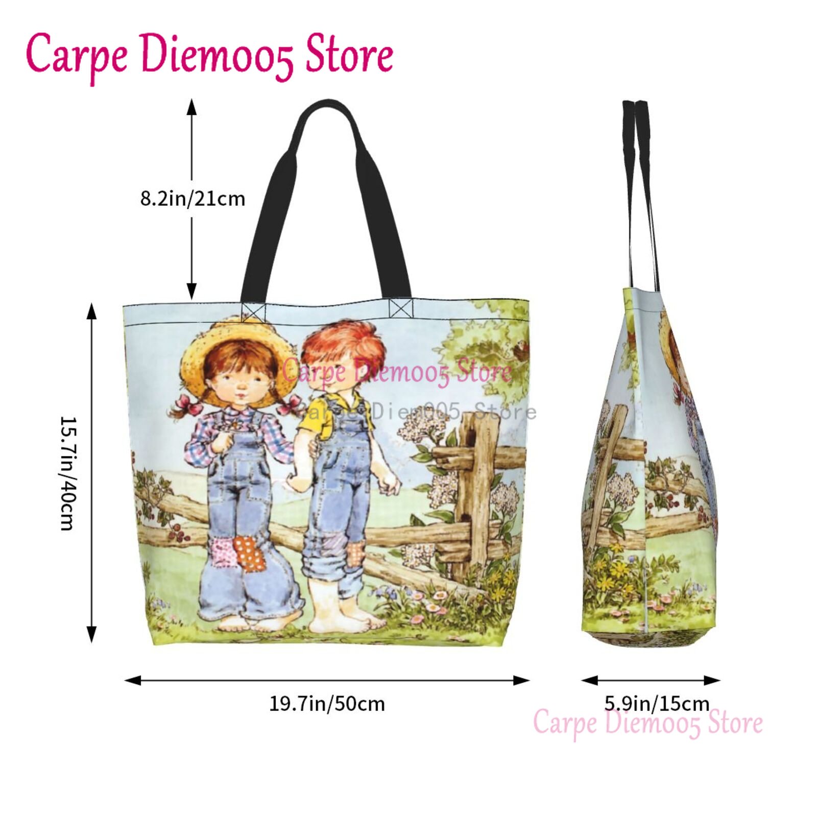 Sarah Kay Print Shopping Bag L - Women Bags Outlet 리뷰 및 가격