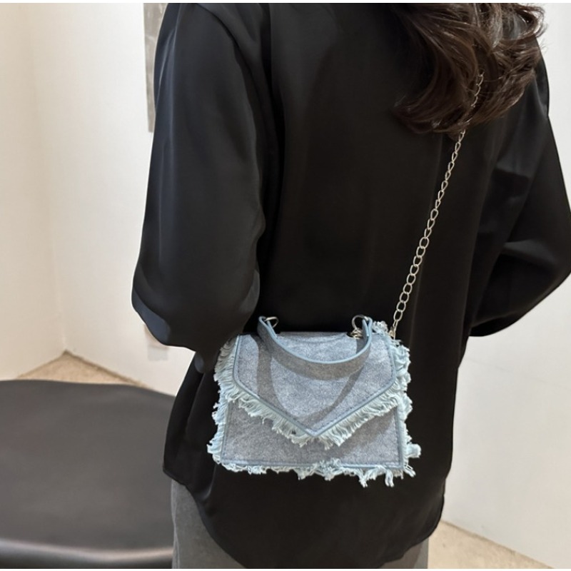 Fashion Envelope Frayed Edge T - Flap Bag Envelope 리뷰 및 가격