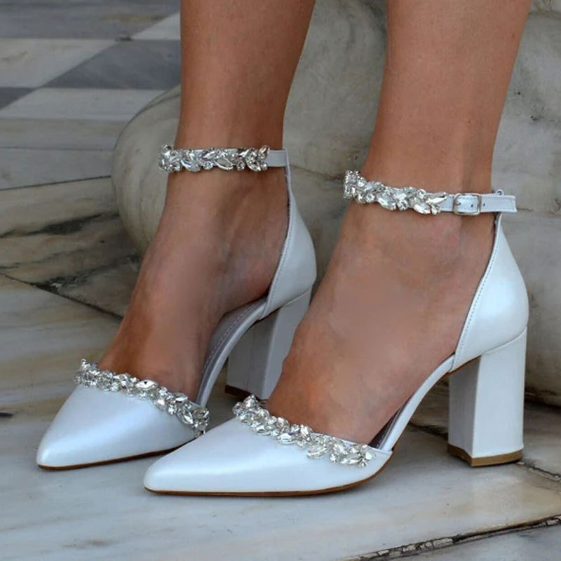 Pointed High Heel Thick Heel S - Women Bags For Party 리뷰 및 가격