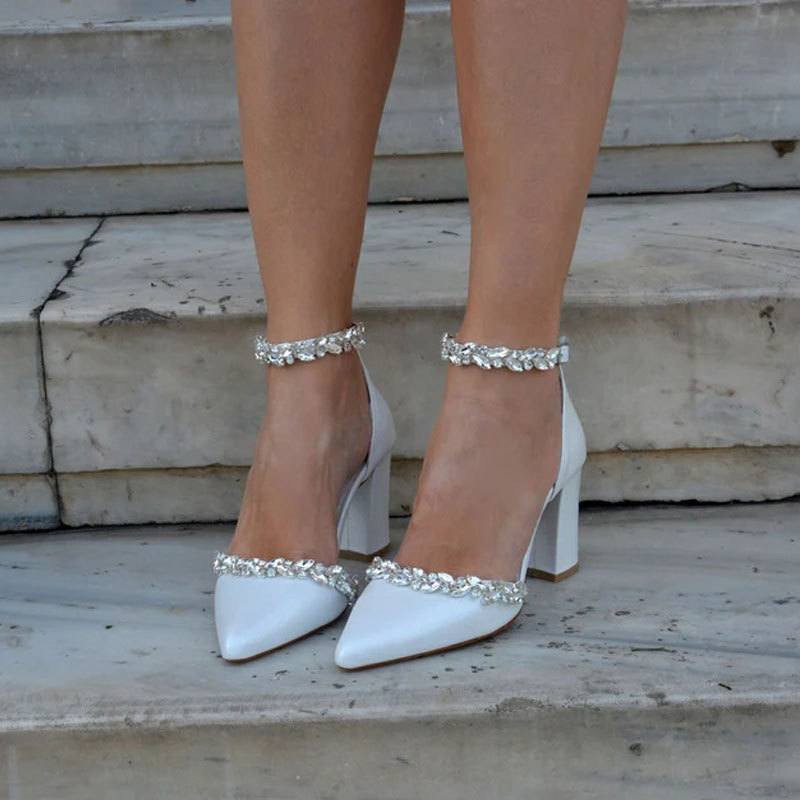 Pointed High Heel Thick Heel S - Women Bags For Party 리뷰 및 가격