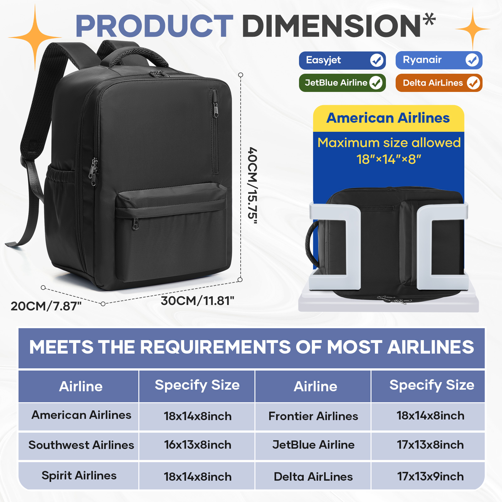 Ryanair Hand Luggage 40x30x20, - Women Hand Bags For Office 리뷰 및 가격