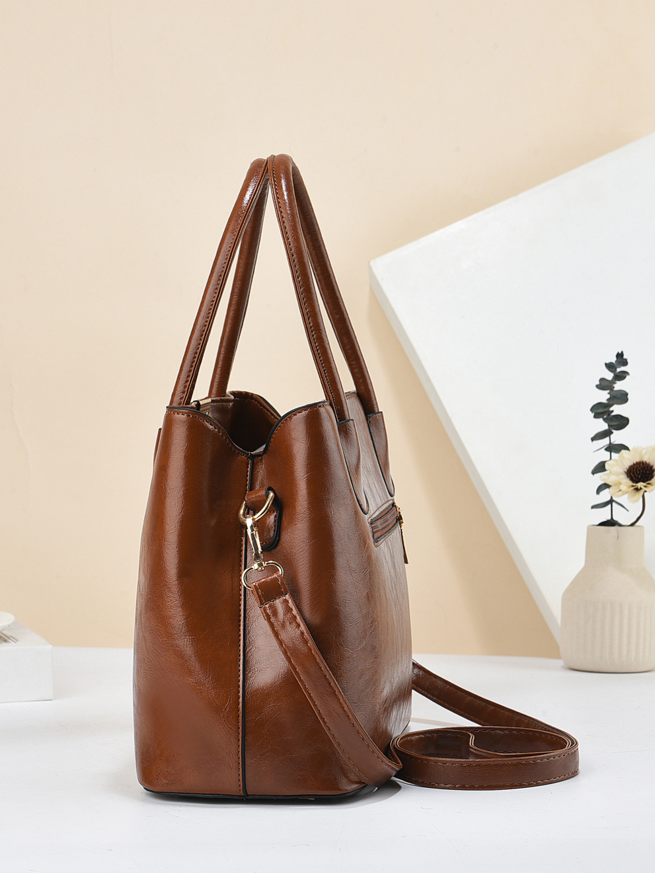 Retro Solid Color Handbags For - Women Hand Bags For Office 리뷰 및 가격