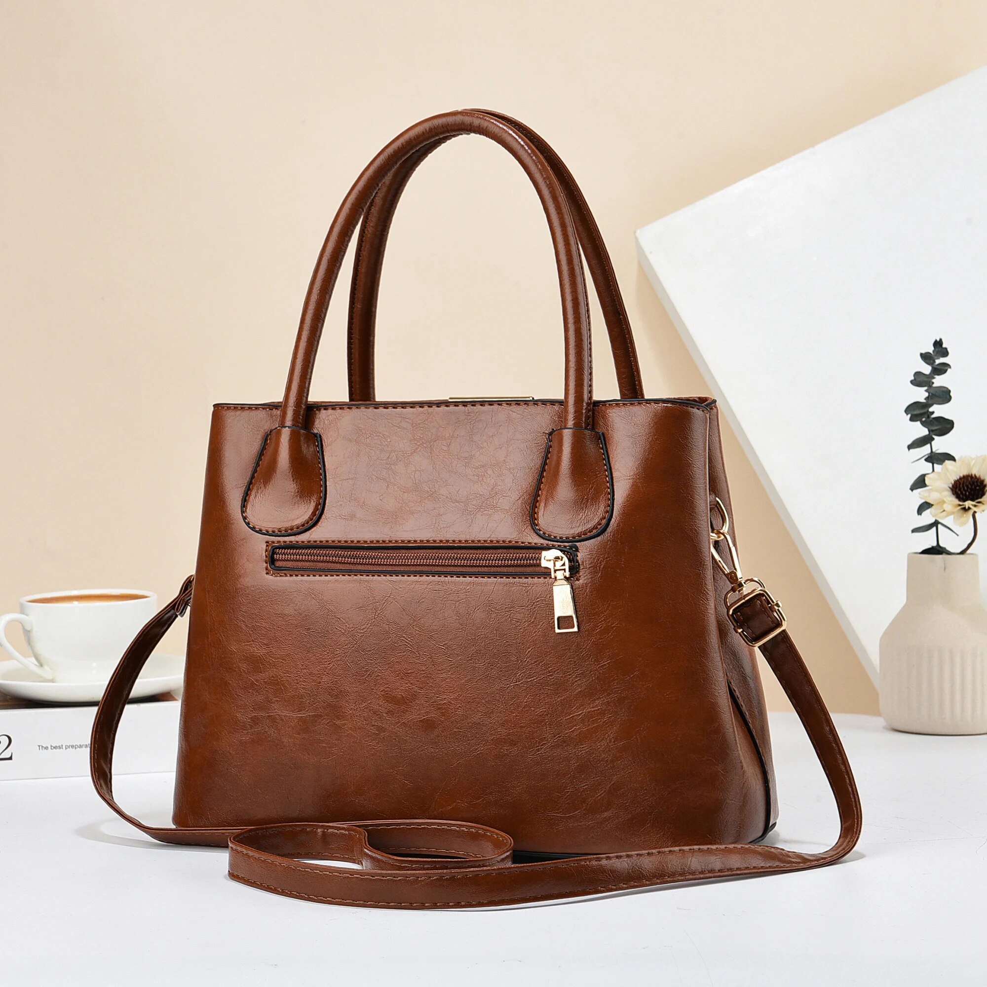 Retro Solid Color Handbags For - Women Hand Bags For Office 리뷰 및 가격