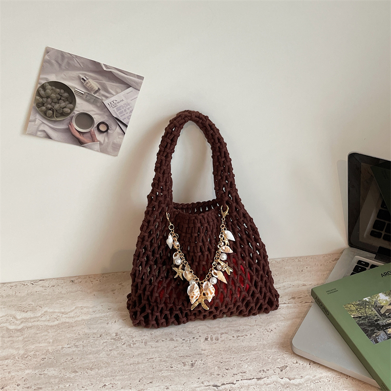 Summer Hollow Out Crochet Mesh - Women Hand Bags Sale 리뷰 및 가격