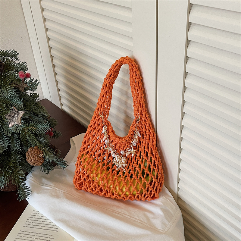 Summer Hollow Out Crochet Mesh - Women Hand Bags Sale 리뷰 및 가격