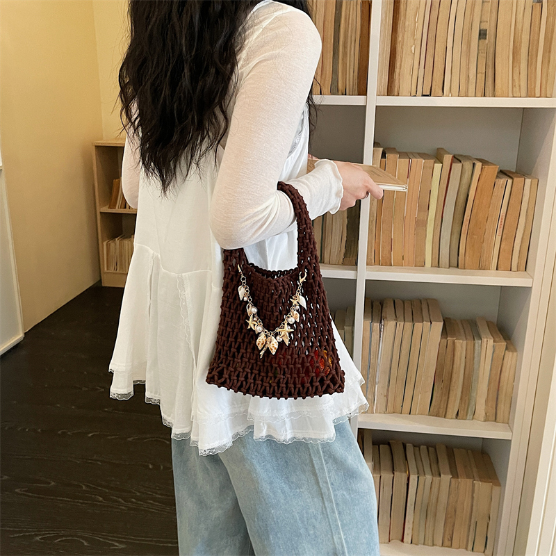 Summer Hollow Out Crochet Mesh - Women Hand Bags Sale 리뷰 및 가격